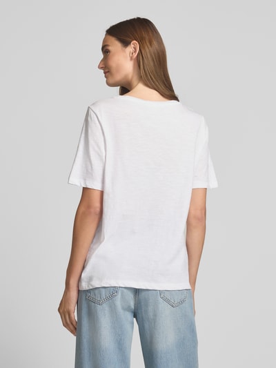 s.Oliver RED LABEL Regular Fit T-Shirt aus reiner Baumwolle Weiss 5