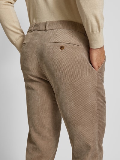 Carl Gross Corduroy broek met steekzakken, model 'Tomte' Lichtgrijs - 3