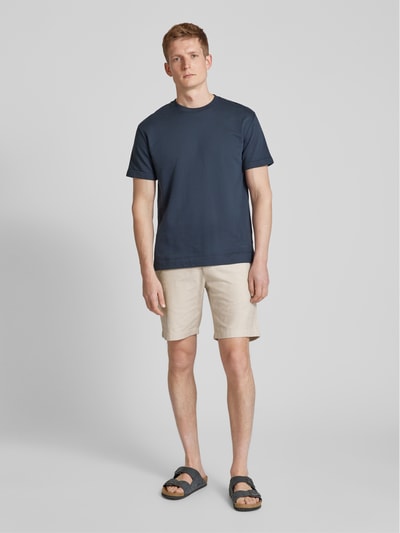 Marc O'Polo Regular fit bermuda met structuurmotief Offwhite - 1