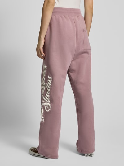 Low Lights Studios Sweatpants mit Label-Stitching Rose 5