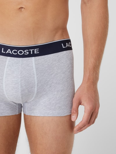 Lacoste Obcisłe bokserki z detalami z logo w zestawie 3 szt. Niebieski 3