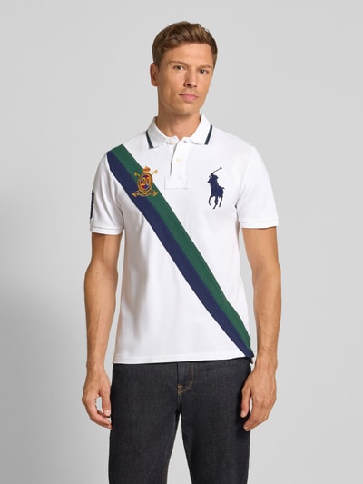 Polo Ralph Lauren Regular fit poloshirt met motief- en logostitching Wit - 4