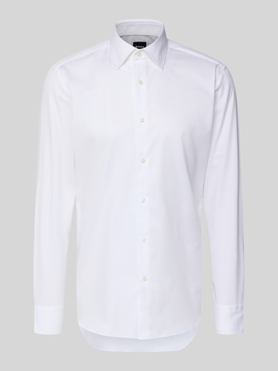 BOSS Regular Fit Freizeithemd aus Baumwoll-Mix Modell 'H-JOE-K-C1-261' Weiss 2