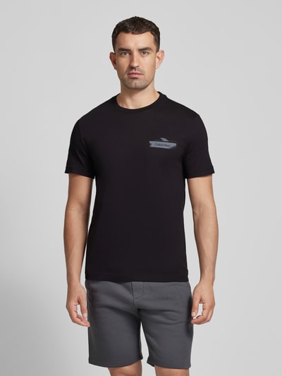 CK Calvin Klein T-Shirt mit Label-Print Black 4