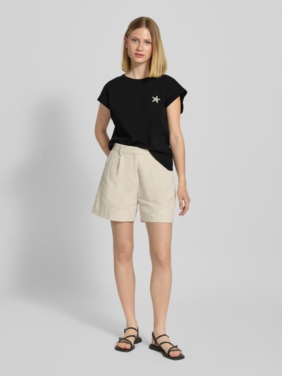 s.Oliver RED LABEL Relaxed Fit T-Shirt aus reiner Baumwolle BLACK 1