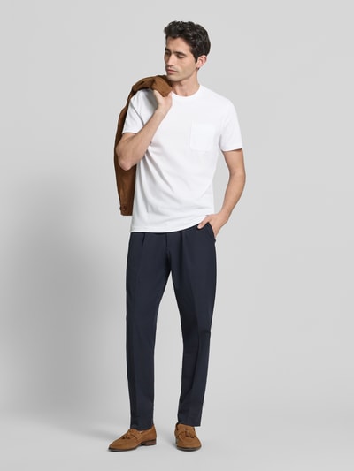 Christian Berg Men T-Shirt mit Rundhalsausschnitt und Brusttasche Weiss 1