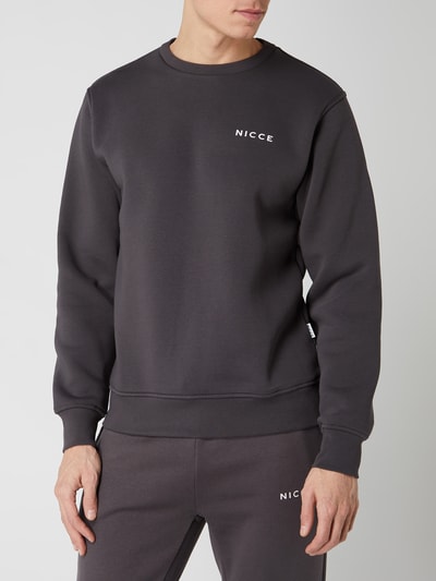 Nicce London Sweatshirt mit Logo-Print  Dunkelgrau 4