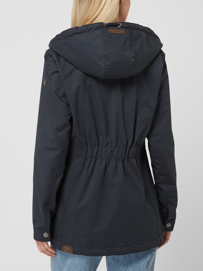 Morgan gewatteerde winterjas marineblauw