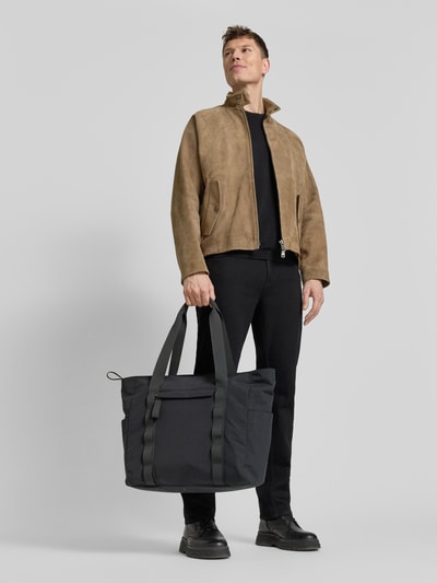 Marc O'Polo torba shopper z napisem z logo Czarny 1