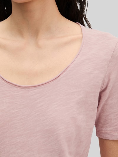 Marc O'Polo Regular Fit T-Shirt aus reiner Baumwolle Rosa 3