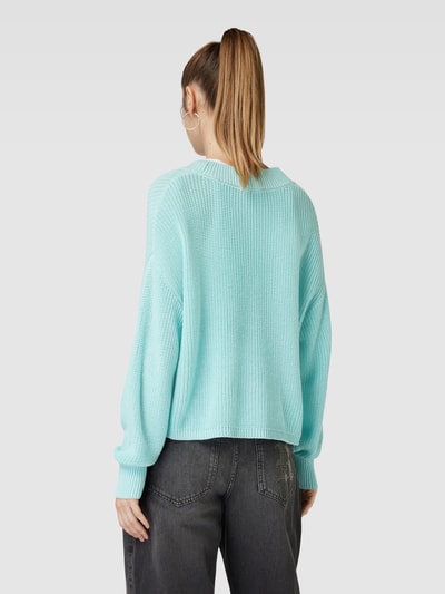 Tom Tailor Denim Cardigan mit tiefem V-Ausschnitt Mint 5