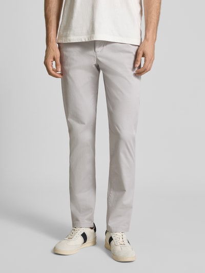 Tommy Hilfiger Straight fit chino van katoenmix Middengrijs - 4