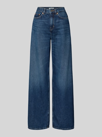 Produktfoto, Jeans mit Eingrifftaschen Modell 'MEDLEY' von Drykorn in Blau aus reiner Baumwolle, weites Bein, Bundweite 41 cm, Innenbeinlänge 85 cm