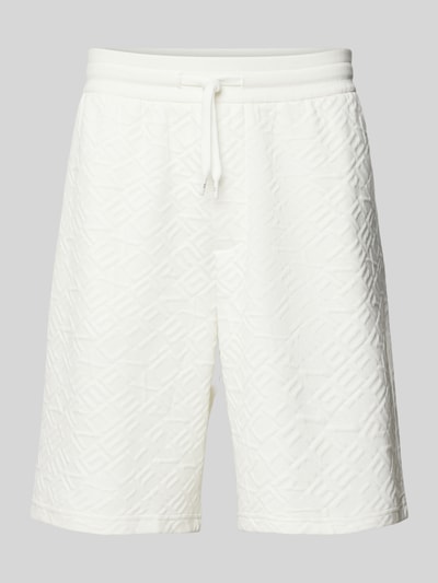 ARMANI EXCHANGE Regular Fit Sweatshorts mit Label-Print und Viskose-Anteil Weiss 2