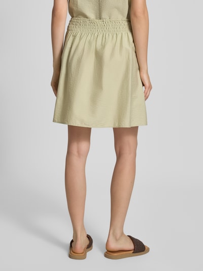 Marc O'Polo Denim Minirok van katoenmix met elastische band Rietgroen - 5