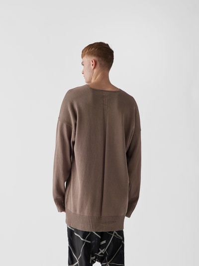 Rick Owens Pullover in Strick-Optik Graphit 5