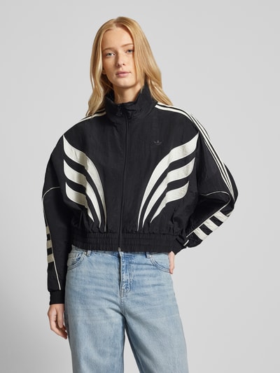 adidas Originals Cropped Trainingsjacke mit Stehkragen Modell 'ATLANTA' Black 4