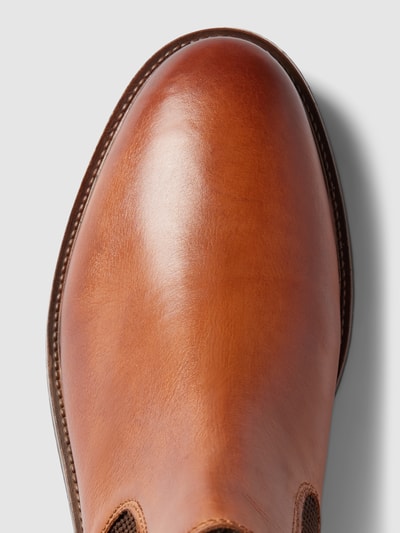 bugatti Chelsea boots met labeldetails, model 'Ladano' Cognac - 3