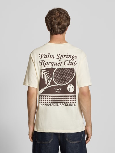 ONLY & SONS T-shirt o kroju relaxed fit z czystej bawełny model 'CAP' Beżowy 5
