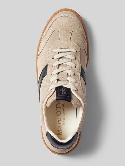 Marc O'Polo Sneakersy niskie z miękkiej skóry welurowej Beżowy 3
