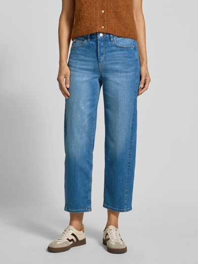 OPUS PANTS Balloon Fit Jeans in verkürzter Passform Modell 'Melly Twist' Blau 4