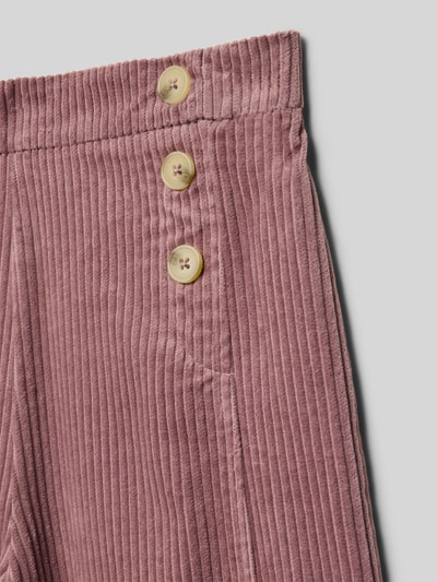 Mango Cordhose mit Knöpfen Modell 'linita' Rosa 2