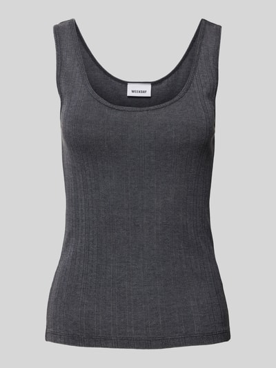 WEEKDAY Tanktop mit Rundhalsausschnitt BLACK 2