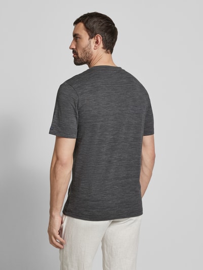 Tom Tailor Regular fit T-shirt van katoenmix Antraciet - 5