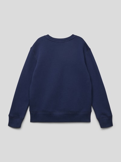 Polo Ralph Lauren Teens Sweatshirt in gemêleerde look met labelstitching Marineblauw - 3