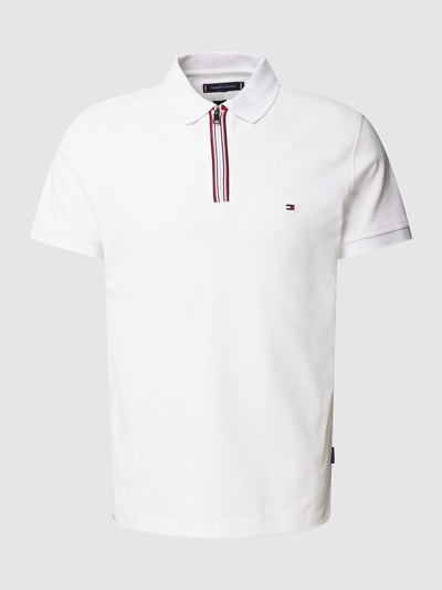 Tommy Hilfiger Poloshirt mit Label-Stitching Weiss 2