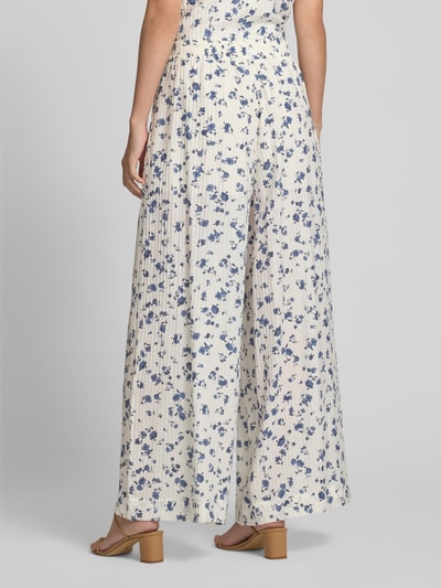 MSCH Copenhagen Wide Leg Stoffhose mit Plisseefalten Modell 'Falisha' Rauchblau 5