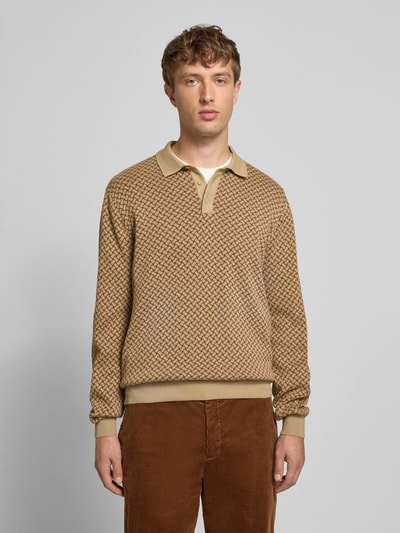 Blend Strickpullover mit Polokragen Modell 'BAO POLO KNIT' Taupe 4