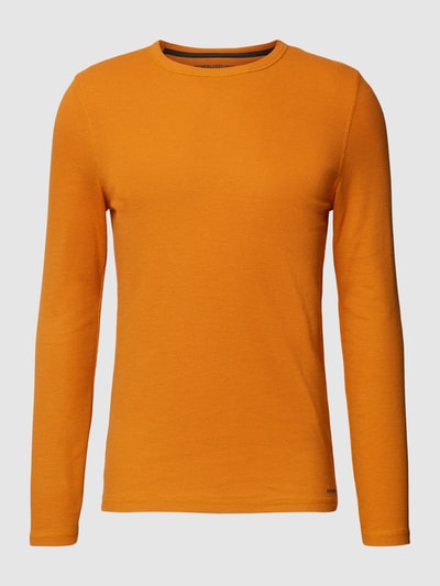 MCNEAL Longsleeve mit Waffel-Struktur Modell 'LOYDIE' Dunkelorange 2