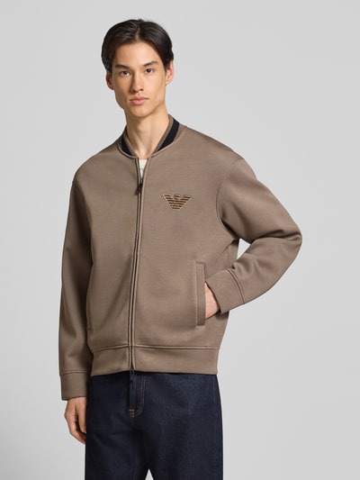 Emporio Armani Sweatjacke mit Zweiwege-Reißverschluss Schlamm 4