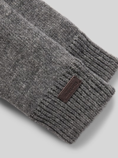 Barbour Handschuhe mit Label-Patch Dunkelblau 2