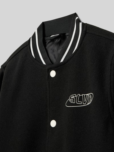 s.Oliver RED LABEL Kurtka baseballowa o kroju regular fit z dodatkiem wiskozy  Czarny 2