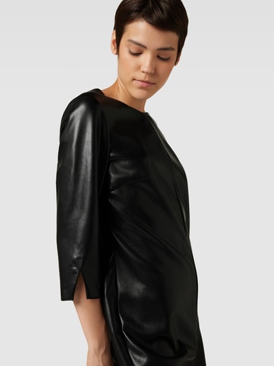 COMMA Minikleid in Leder-Optik Black 3