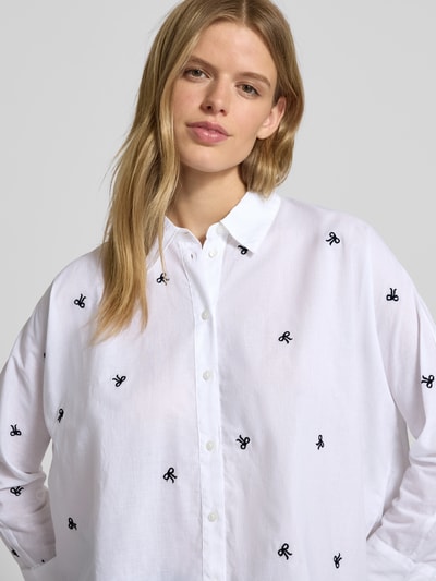 Only Loose fit overhemdblouse van puur katoen, model 'NEW LINA GRACE' Wit - 3