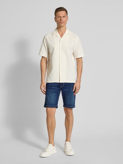 bugatti Modern Fit Jeansshorts im 5-Pocket-Design Blau 1