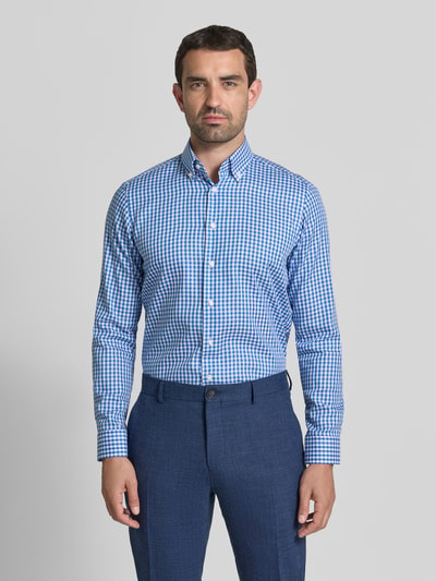 Christian Berg Men Regular Fit Business-Hemd mit Button-Down-Kragen Royal 4