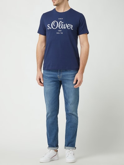 s.Oliver RED LABEL T-Shirt aus Bio-Baumwolle  Marine 1