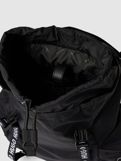 HUGO Rucksack mit Label-Details Modell 'Luka' Black 4