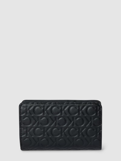 CK Calvin Klein Portemonnaie mit Allover-Logo Modell 'BIFOLD' Black 2