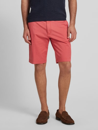 bugatti Regular Fit Chino-Shorts mit Gürtelschlaufen Modell 'Flat' Apricot 4
