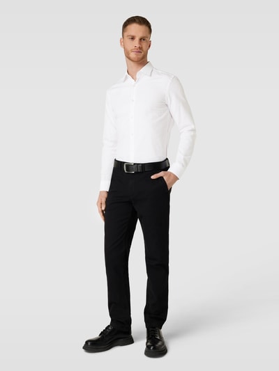 HUGO Slim Fit Business-Hemd mit Kentkragen Modell 'Kenno' Weiss 1