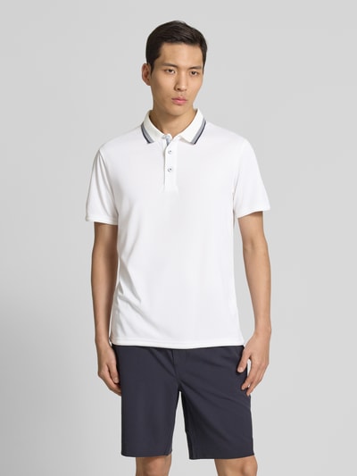 LUHTA Regular Fit Poloshirt im Double-Layer-Look Modell 'KUORTTI' Weiss 4