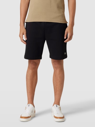 Lacoste Sweatshorts mit Label-Applikation Black 4