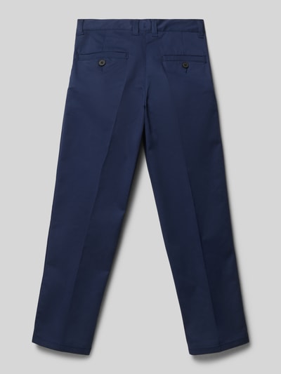 Boss Slim Fit Chino mit Bundfalten Blau 3