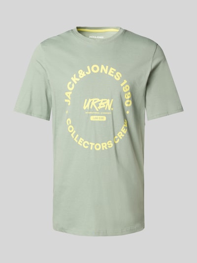 Jack & Jones T-Shirt mit Label-Print Modell 'SIMON' Mint 1