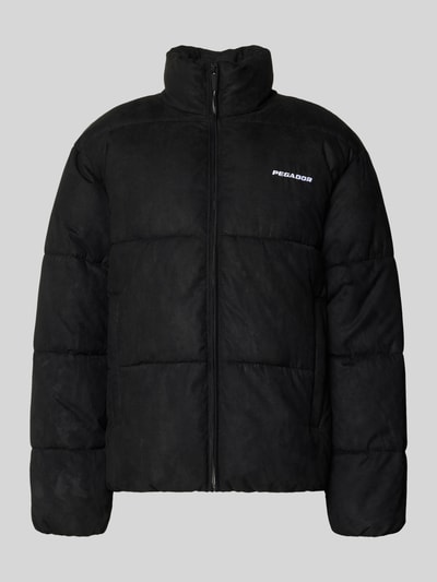 Pegador Kurtka pikowana o kroju regular fit z wyhaftowanym logo model ‘Sidan’ Czarny 2